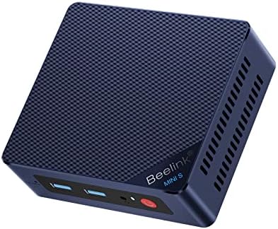 Beelink Mini PC Mini S12 | 12th Gen Quad-Core N95 | 8G DDR4 RAM, 256G SSD | Compact 4K UHD Desktop | Ideal for Office &