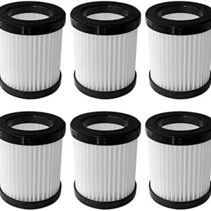"6 Pack MOOSOO Vacuum Cleaner Filter - Replacement for XL-618A & M8-PRO Cordless Vacuum, High Efficiency, Compatible, Wh